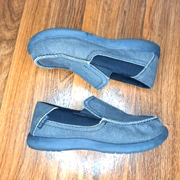 Crocs Santa Cruz Slip On Loafers Gray Size 13 - Picture 3 of 6